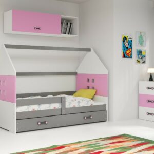 Single kids bed HOUSE with drawe .Pine wood frame FREE MATTRESSESS Free delivery