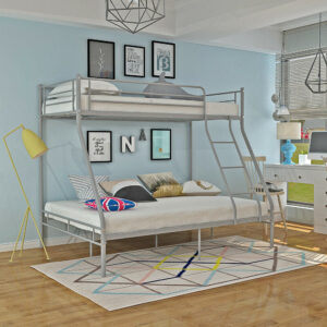 Triple Bunk Beds Metal Frame 2 / 3 Sleepers Children Kids Adults Bed With Stairs