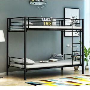 Panana Black Colour Single Metal Bunk Beds