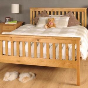 King Size Bed Pine 5ft KingSize Bed Wooden Frame Pine