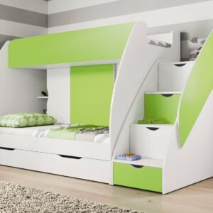 Kids bunk bed MARTIN unique design many sorages , UK STOCK quick delivery 