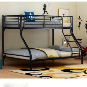 Triple Bunk Bed 3ft & 4ft Metal Frame 2 / 3 Sleepers Children Kids Adults Beds