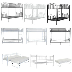 Metal Bunk Beds Single Sleeper Bed/Day bed and trundle/Triple Bunk Bed Sleeper