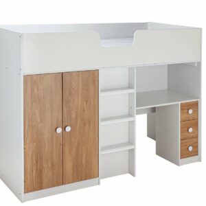 Argos Home Jackson Cabin Bed Frame - White and Oak