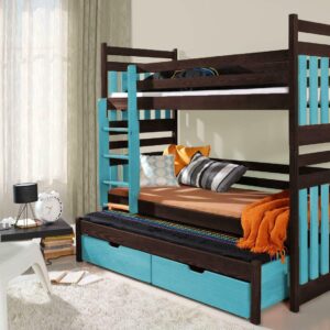 New Bunk Bed or 3 single beds Triple Sleeper Custom Colours 3FT SAMBOR