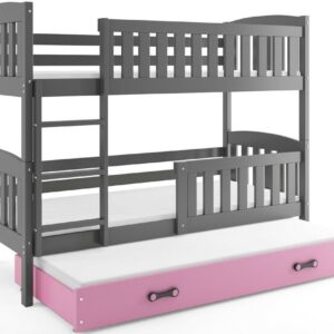 TRIPLE TRUNDLE BUNK BED 'CUBA' 3ft Pine wood free foam mattresses FREE DELIVERY*