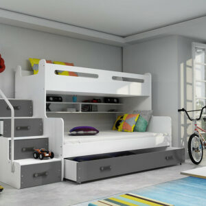 Kids young  triple bunk bed MATT 3 Perfect design very safe FREE mattresses