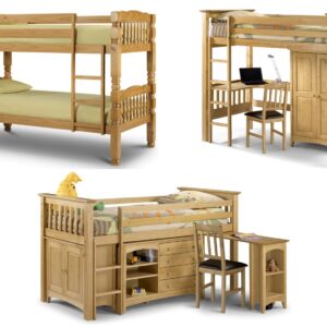 Julian Bowen Wooden Childens Beds - Sleepstation Bunk & Bedsitter - Storage Desk