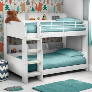 Abby Single Bunk Bed with Shelves