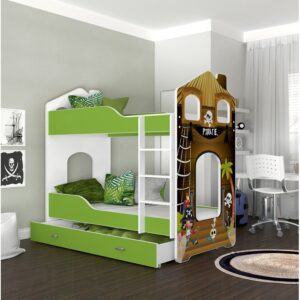 Beckwith European Toddler Bunk Bed with Drawer