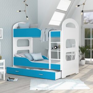 Copes European Toddler Bunk Bed with Drawer