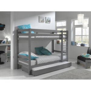 Deangelo European Single Bunk Bed with Drawer