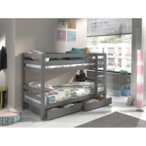 Deangelo European Single Bunk Bed with Drawers