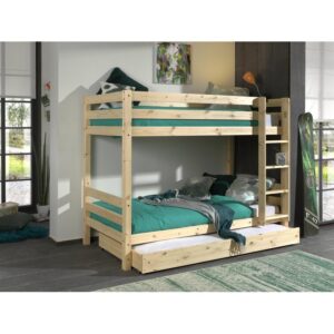 Deangelo European Single Bunk Bed with Trundle
