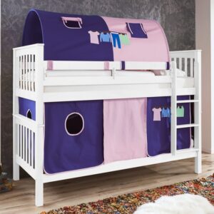 Florus European Single Bunk Bed with Textile Set