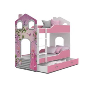 Kenwith 80 x 160cm Bunk Bed with Drawer