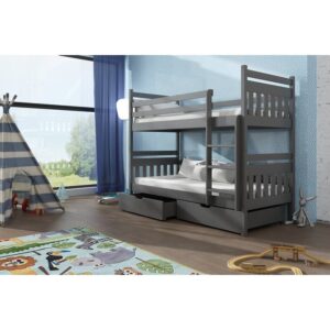 Massimo Single (3') Bunk Bed with Drawers