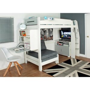 Mikey European Single L-Shaped Bunk Bed