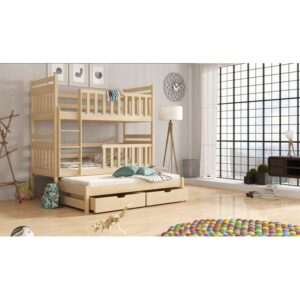 Nate Single (3') Bunk Bed with Drawers
