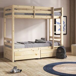 Emilio Single Bunk Bed with Drawers