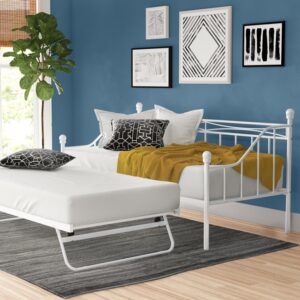 Geri Single (3') Steel Daybed with Trundle