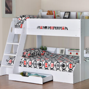 Flair Flick Triple Sleeper Bunk Bed - White