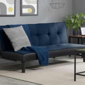 Aurora Blue Fabric Sofa Bed