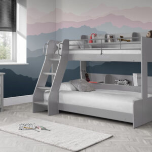 Julian Bowen Domino Triple Sleeper Bunk Bed - Grey