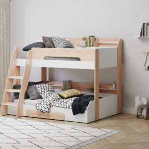 Flair Flick Triple Sleeper Bunk Bed - Oak