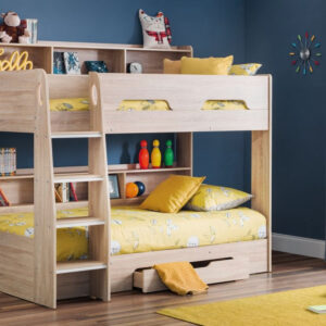 Julian Bowen Orion 3FT Single Wooden Bunk Bed - Sonoma Oak