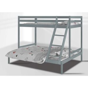 Kent Grey Wooden Triple Sleeper Frame - 4FT6 Double