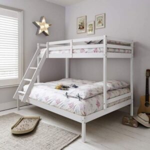 Kent White Wooden Triple Sleeper Frame