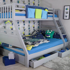 Flair Ollie Triple Sleeper Bunk Bed - Grey