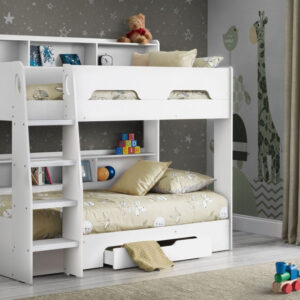 Julian Bowen Orion 3FT Single Wooden Bunk Bed - White